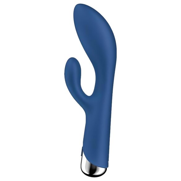 Satisfyer - vibromasseur rabbit rotation clitoridienne - bleu