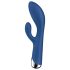 Satisfyer - vibromasseur rabbit rotation clitoridienne - bleu