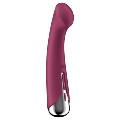   Satisfyer - Vibromasseur point G rotatif - tête tournante - silicone rouge