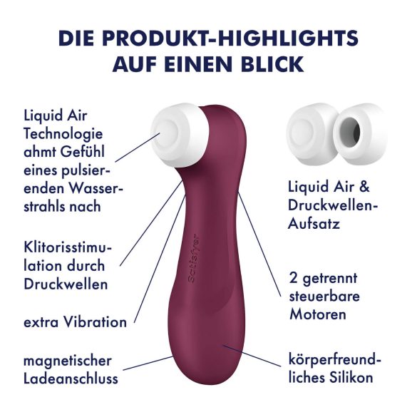 Satisfyer Pro 2 Gen3 - stimulateur clitoridien à ondes d'air - rouge