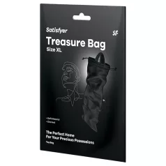   Satisfyer Treasure Bag XL - pochette de rangement discrète - grande (noire)