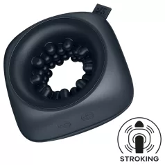   Satisfyer Ring Stroker - masturbateur vibrant rechargeable (noir)