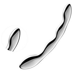   Satisfyer Cosmic Crest 2 - gode ondulé acier inoxydable - argent