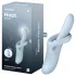 Satisfyer Heat Flex 4 - vibromasseur chauffant avec branche clitoridienne (bleu)