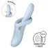 Satisfyer Heat Flex 4 - vibromasseur chauffant avec branche clitoridienne (bleu)