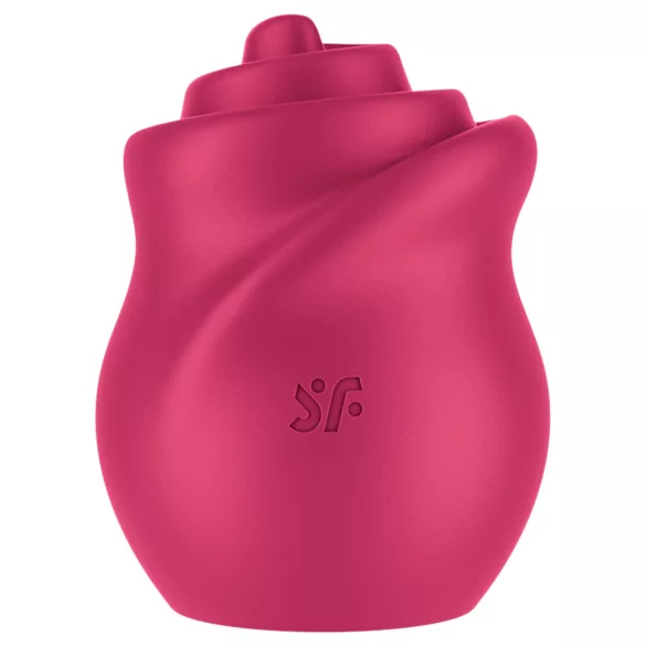 Satisfyer - stimulateur clitoridien langue rotative - silicone rose