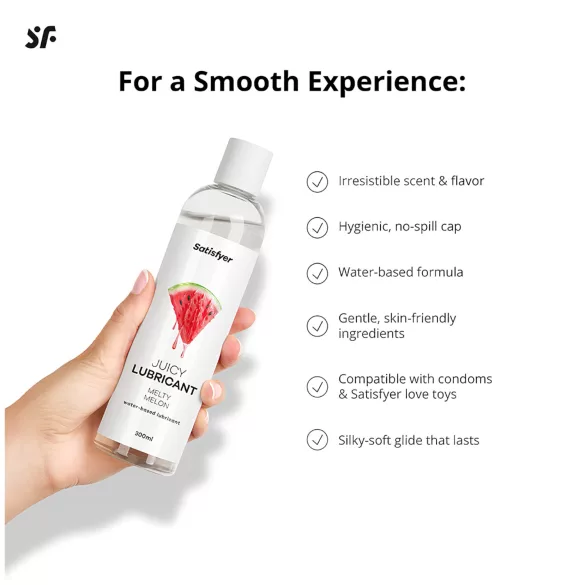 Satisfyer - lubrifiant intime goût pastèque - 300ml