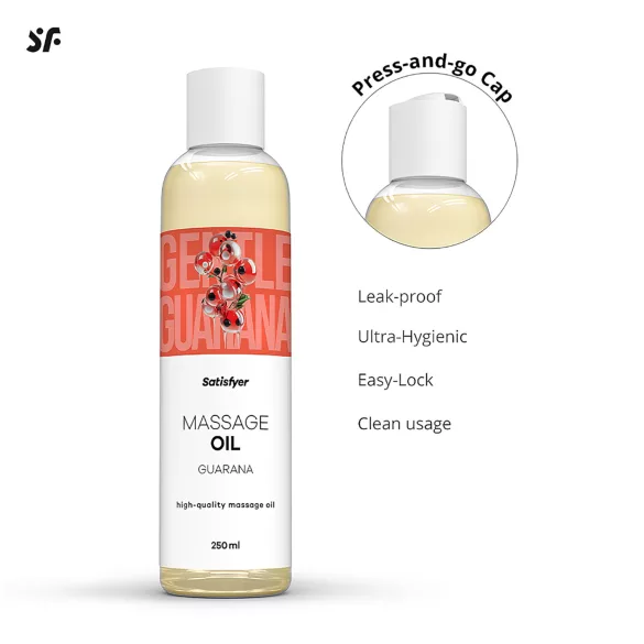 Satisfyer - huile de massage stimulante au guarana - 250ml