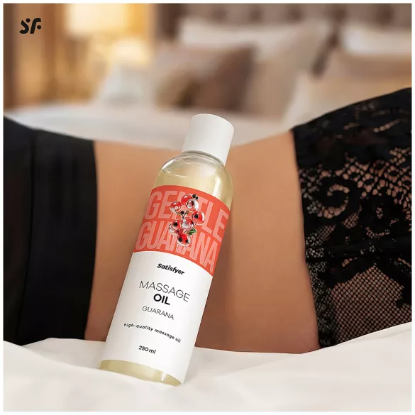 Satisfyer - huile de massage stimulante au guarana - 250ml