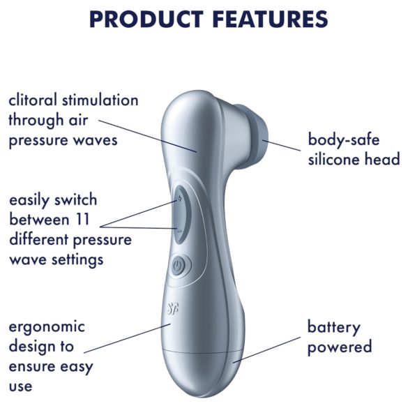 Satisfyer Pro2 Gen2 - stimulateur clitoridien à ondes d’air - bleu