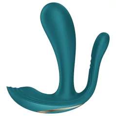   Satisfyer Top Secret+ - vibromasseur portable 3 branches - silicone vert