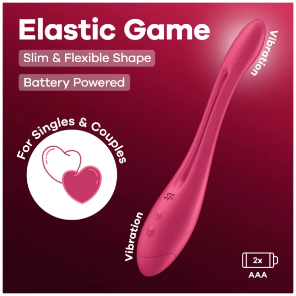 Satisfyer - vibromasseur couple flexible - silicone rose