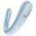 Satisfyer Double Classic - vibromasseur pour couple (bleu)