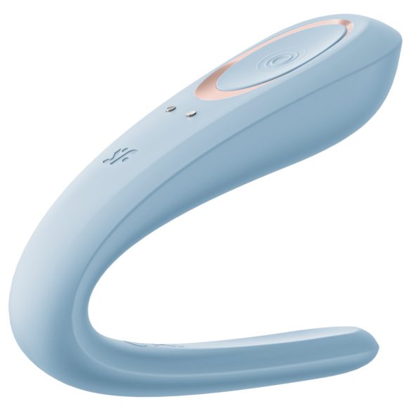 Satisfyer Double Classic - vibromasseur pour couple (bleu)