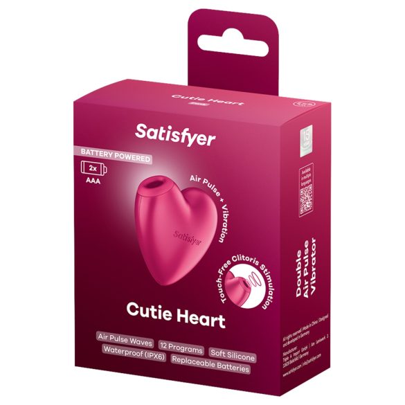 Satisfyer Cutie Heart - stimulateur clitoridien à ondes d’air - rose