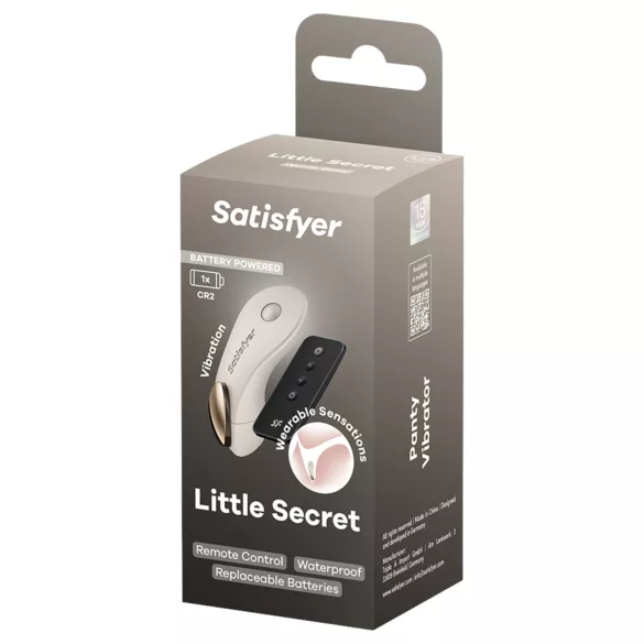 Satisfyer Little Secret - vibromasseur pour culotte portable (blanc)