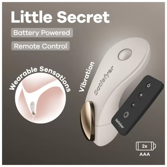 Satisfyer Little Secret - vibromasseur pour culotte portable (blanc)