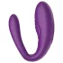 Mrow - vibromasseur couple 3 moteurs étanche rechargeable - silicone violet