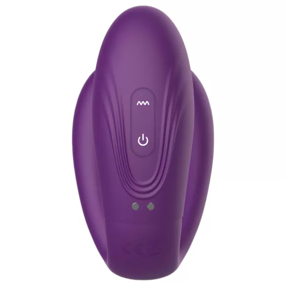 Mrow - vibromasseur couple 3 moteurs étanche rechargeable - silicone violet