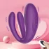Mrow - vibromasseur couple 3 moteurs étanche rechargeable - silicone violet