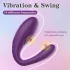 Mrow - vibromasseur couple 3 moteurs étanche rechargeable - silicone violet