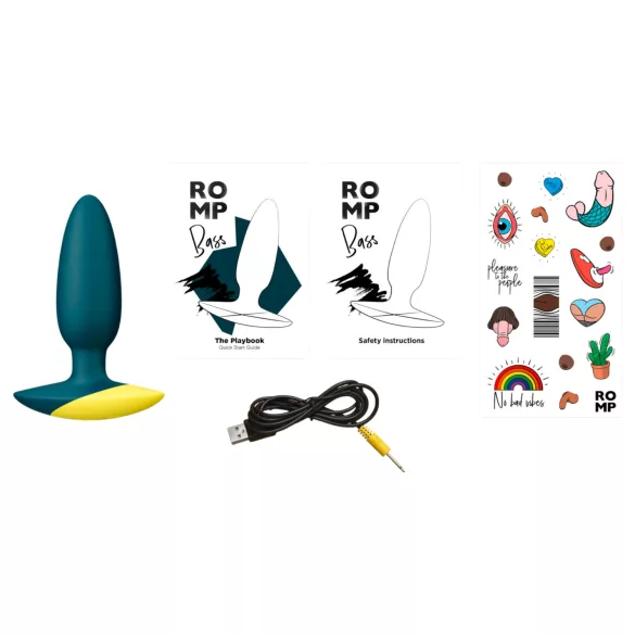 ROMP - plug anal vibrant - silicone vert