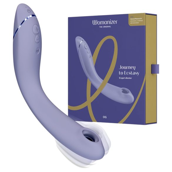 Womanizer OG - Vibromasseur 2en1 à onde d'air pour le point G (violet)