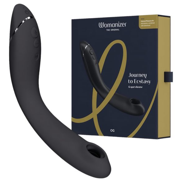 Womanizer OG - vibrateur 2-en-1 à ondes d'air rechargeable (noir)
