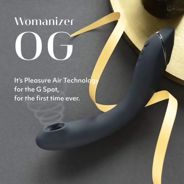 Womanizer OG - vibrateur 2-en-1 à ondes d'air rechargeable (noir)