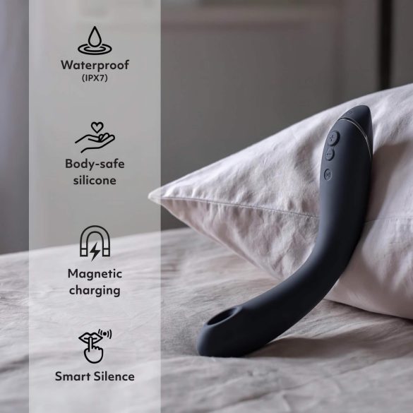 Womanizer OG - vibrateur 2-en-1 à ondes d'air rechargeable (noir)