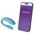 We-Vibe Sync Go - vibromasseur couple connecté rechargeable - turquoise
