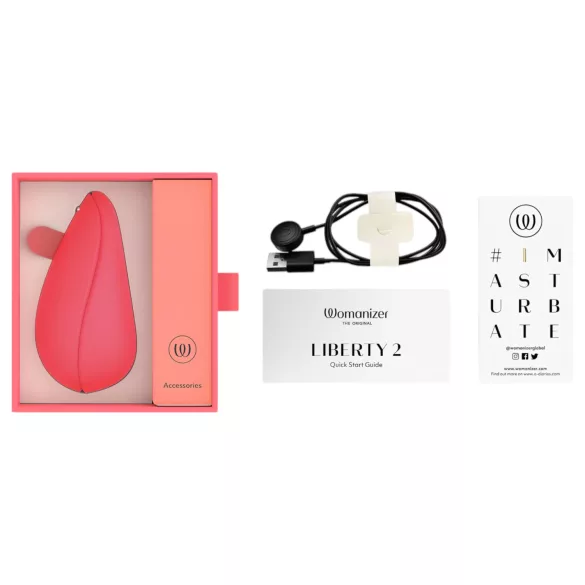 Womanizer - stimulateur clitoridien à ondes pulsées rechargeable - rose