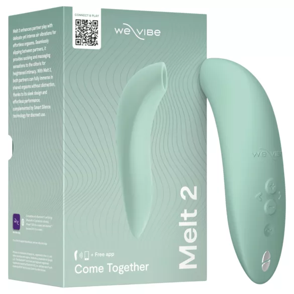 We-Vibe Melt 2 - Stimulateur clitoridien à ondes d’air contrôlé par application (turquoise)