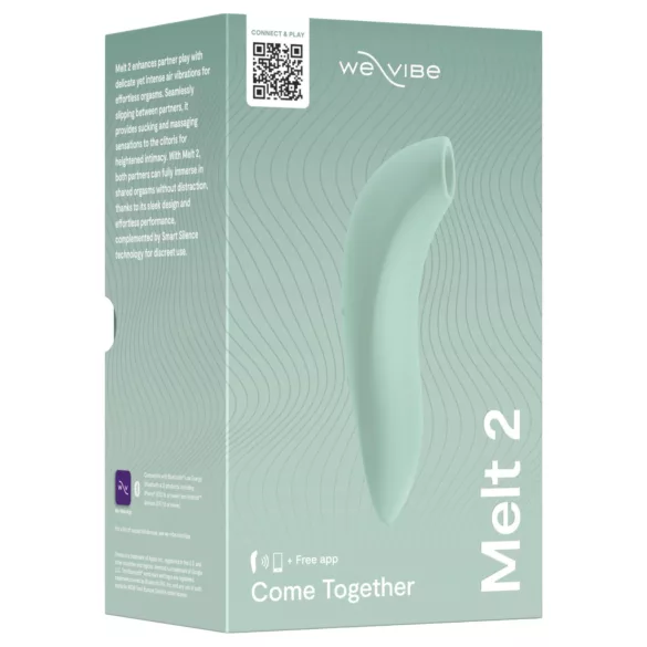 We-Vibe Melt 2 - Stimulateur clitoridien à ondes d’air contrôlé par application (turquoise)