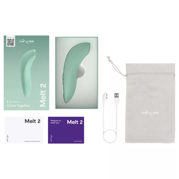 We-Vibe Melt 2 - Stimulateur clitoridien à ondes d’air contrôlé par application (turquoise)