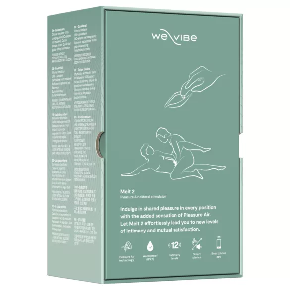 We-Vibe Melt 2 - Stimulateur clitoridien à ondes d’air contrôlé par application (turquoise)