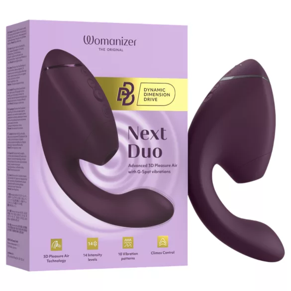 Womanizer Next Duo - vibromasseur 2‑en‑1 pour point G (violet)