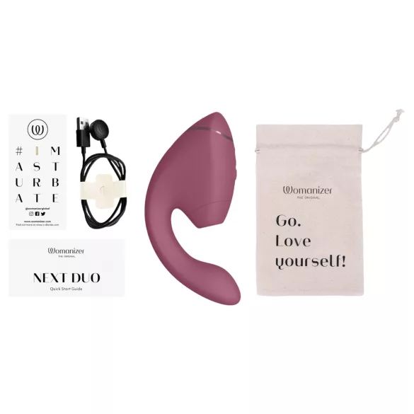 Womanizer Next Duo - Stimulateur clitoridien et point G 2en1 - rose
