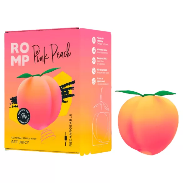 Romp Pink Peach - stimulateur clitoridien à ondes pulsées - rose