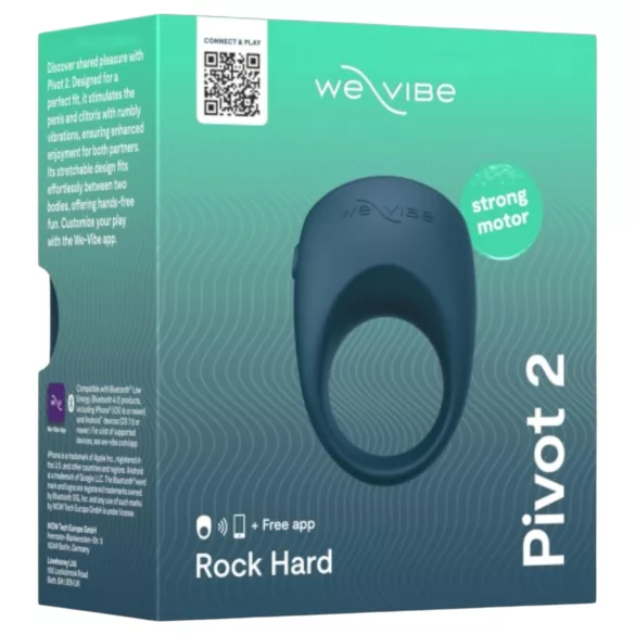 We-Vibe - Anneau pénien vibrant connecté - silicone bleu