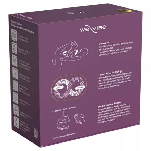 We‑Vibe Chorus Pro - Vibromasseur pour couples avec application et télécommande (noir)