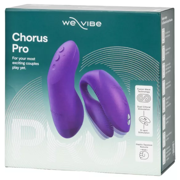 We-Vibe Chorus Pro - vibromasseur couple connecté - télécommande - violet