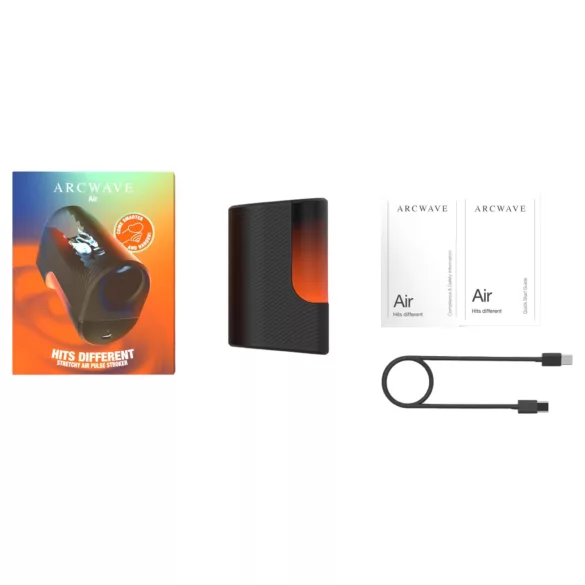 Arcwave Air - masturbateur extensible à air pulsé, rechargeable (noir)