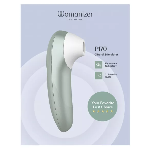 Womanizer Pro - stimulateur clitoridien à ondes d’air (vert)