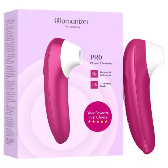 Womanizer Pro - stimulateur clitoridien à ondes d’air (rose)