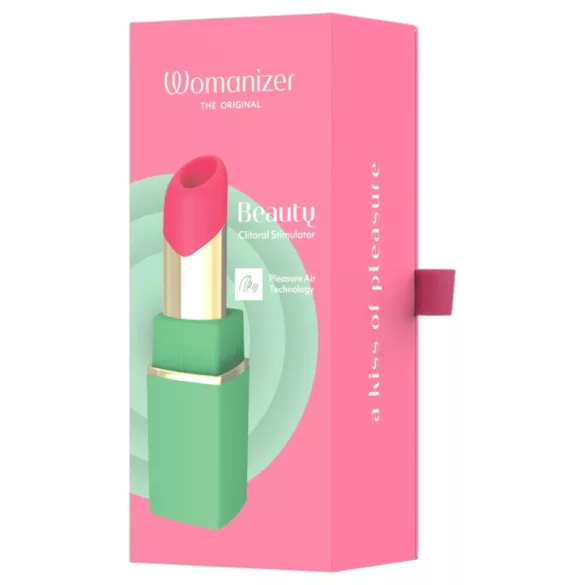 Womanizer Beauty - stimulateur clitoridien à ondes d’air en forme de rouge à lèvres (vert)
