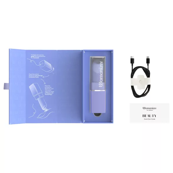 Womanizer Beauty - stimulateur clitoridien à ondes d’air en forme de rouge à lèvres (violet)