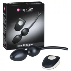 Mystim Jane Untamed - boules de geisha vibrantes duo - noir