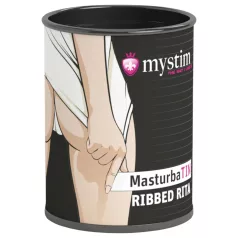 Mystim - Masturbateur homme nervuré Ribbed Rita - blanc