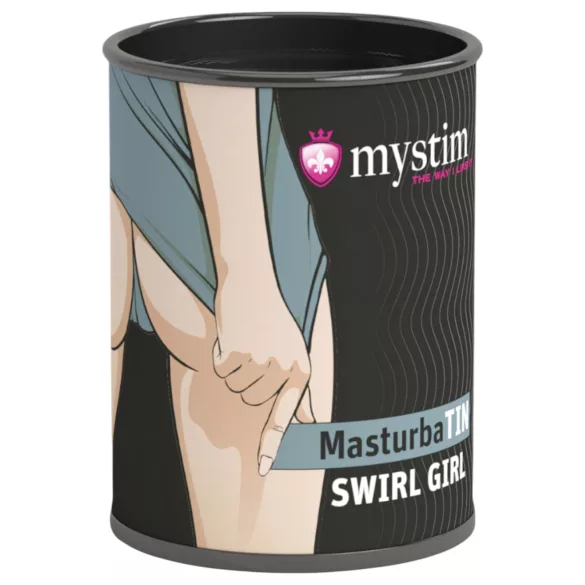 Mystim - masturbateur Swirl Girl - texture ondulée - blanc